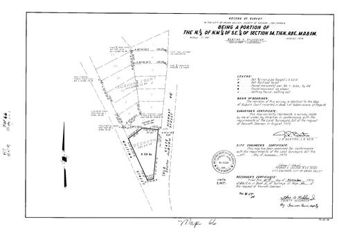 Click to see Survey Map Book 5, pg. 66 of Nevada County Recorders Survey Maps Book 5