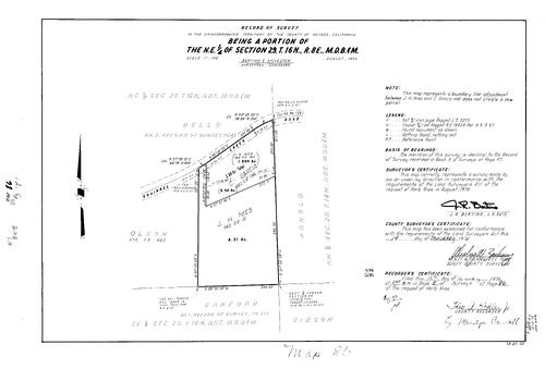 Click to see Record of Survey Book 5, pg. 86 (1974) of Nevada County Recorders Survey Maps Book 5