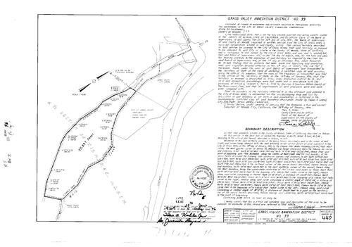 Click to see Record of Survey Book 5, pg. 96 (1974) of Nevada County Recorders Survey Maps Book 5