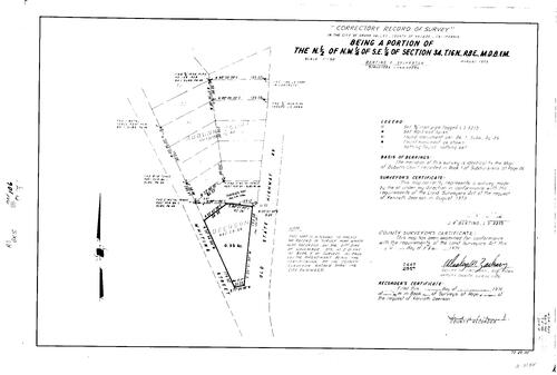 Click to see Record of Survey Book 5, pg. 106 (1974) of Nevada County Recorders Survey Maps Book 5