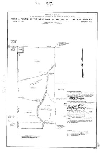 Click to see Record of Survey Book 5, pg. 113 (1974) of Nevada County Recorders Survey Maps Book 5