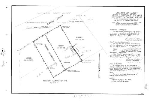Click to see Record of Survey Book 5, pg. 132 (1974) of Nevada County Recorders Survey Maps Book 5