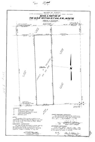 Click to see Record of Survey Book 5, pg. 134 (1974) of Nevada County Recorders Survey Maps Book 5