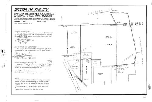 Click to see Record of Survey Book 5, pg. 138 (1974) of Nevada County Recorders Survey Maps Book 5