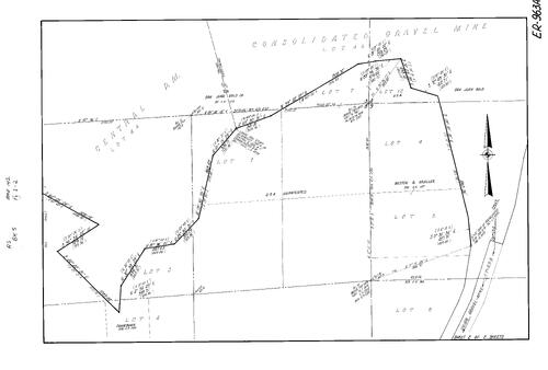 Click to see Record of Survey Book 5, pg. 142 (1974) of Nevada County Recorders Survey Maps Book 5