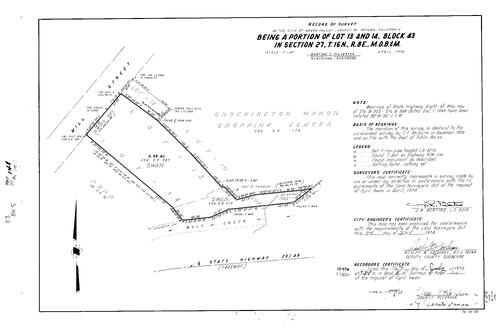 Click to see Record of Survey Book 5, pg. 148 (1974) of Nevada County Recorders Survey Maps Book 5