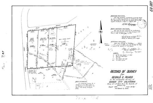 Click to see Record of Survey Book 5, pg. 163 (1974) of Nevada County Recorders Survey Maps Book 5
