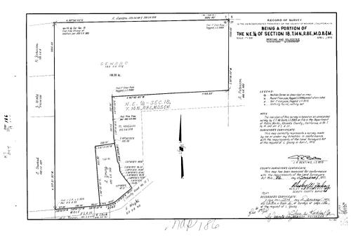 Click to see Record of Survey Book 5, pg. 186 (1975) of Nevada County Recorders Survey Maps Book 5