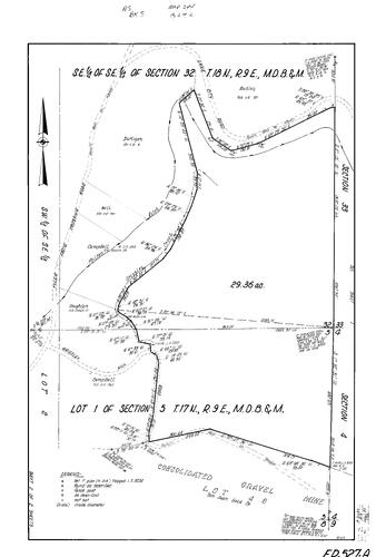 Click to see Record of Survey Book 5, pg. 244 (1975) of Nevada County Recorders Survey Maps Book 5