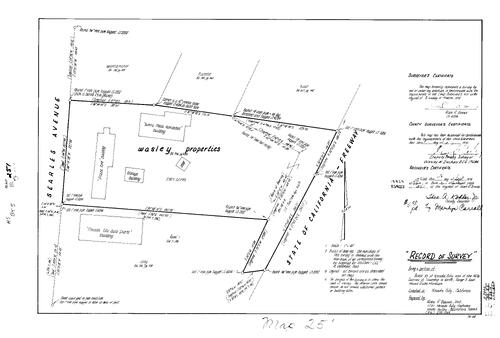 Click to see Record of Survey Book 5, pg. 251 (1975) of Nevada County Recorders Survey Maps Book 5