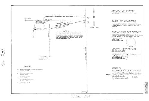 Click to see Record of Survey Book 5, pg. 268 (1975) of Nevada County Recorders Survey Maps Book 5