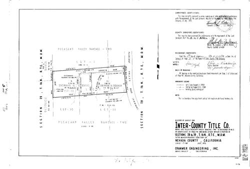 Click to see Record of Survey Book 6, pg. 5 (1976) of Nevada County Recorders Survey Maps Book 6