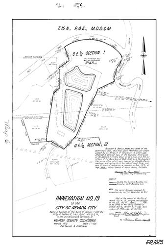 Click to see Record of Survey Book 6, pg. 6 (1976) of Nevada County Recorders Survey Maps Book 6