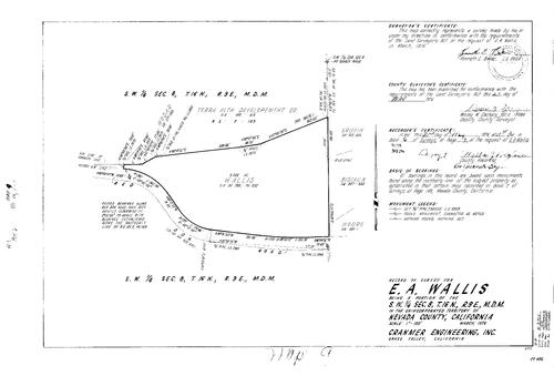 Click to see Record of Survey Book 6, pg. 9 (1976) of Nevada County Recorders Survey Maps Book 6