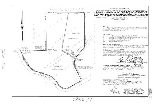 Click to see Record of Survey Book 6, pg. 17 (1976) of Nevada County Recorders Survey Maps Book 6
