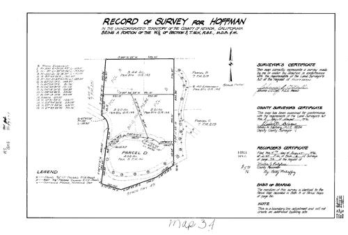 Click to see Record of Survey Book 6, pg. 34 (1976) of Nevada County Recorders Survey Maps Book 6
