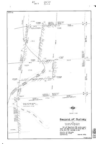 Click to see Record of Survey Book 6, pg. 35 (1976) of Nevada County Recorders Survey Maps Book 6