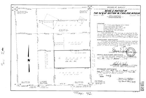 Click to see Record of Survey Book 6, pg. 42 (1976) of Nevada County Recorders Survey Maps Book 6