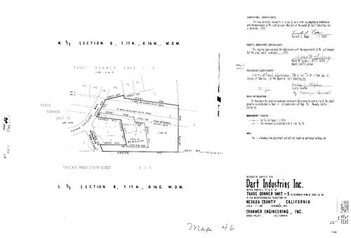 Click to see Record of Survey Book 6, pg. 46 (1976) of Nevada County Recorders Survey Maps Book 6