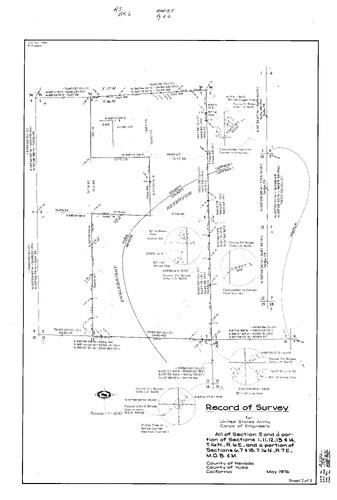 Click to see Record of Survey Book 6, pg. 55 (1976) of Nevada County Recorders Survey Maps Book 6