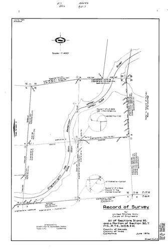 Click to see Record of Survey Book 6, pg. 56 (1976) of Nevada County Recorders Survey Maps Book 6
