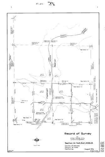 Click to see Record of Survey Book 6, pg. 57 (1976) of Nevada County Recorders Survey Maps Book 6