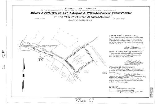 Click to see Record of Survey Book 6, pg. 67 (1976) of Nevada County Recorders Survey Maps Book 6