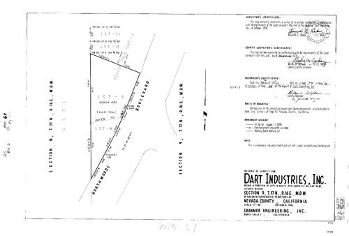 Click to see Record of Survey Book 6, pg. 69(1976) of Nevada County Recorders Survey Maps Book 6