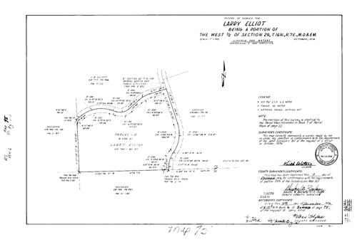 Click to see Record of Survey Book 6, pg. 75 (1976) of Nevada County Recorders Survey Maps Book 6