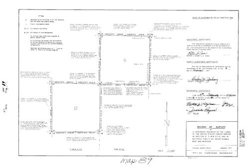 Click to see Record of Survey Book 6, pg. 89 (1977) of Nevada County Recorders Survey Maps Book 6