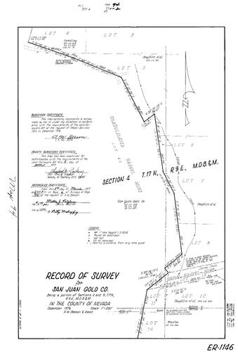 Click to see Record of Survey Book 6, pg. 94 (1977) of Nevada County Recorders Survey Maps Book 6