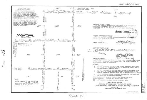 Click to see Record of Survey Book 6, pg. 95 (1977) of Nevada County Recorders Survey Maps Book 6