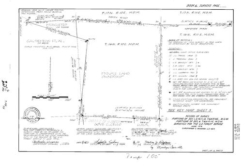 Click to see Record of Survey Book 6, pg. 105 (1977) of Nevada County Recorders Survey Maps Book 6