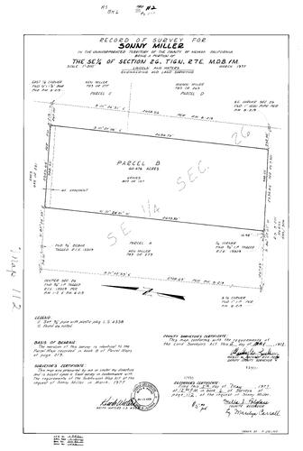 Click to see Record of Survey Book 6, pg. 112 (1977) of Nevada County Recorders Survey Maps Book 6