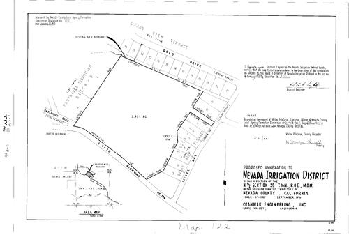 Click to see Record of Survey Book 6, pg. 122 (1977) of Nevada County Recorders Survey Maps Book 6