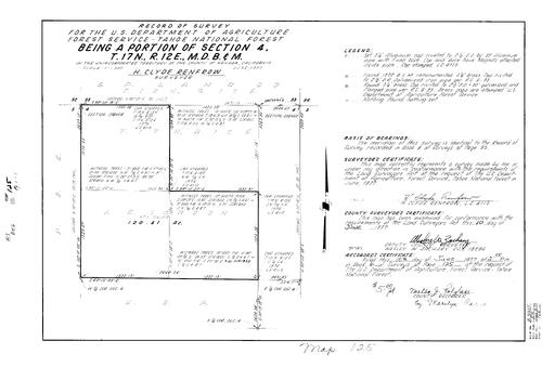 Click to see Record of Survey Book 6, pg. 125 (1977) of Nevada County Recorders Survey Maps Book 6