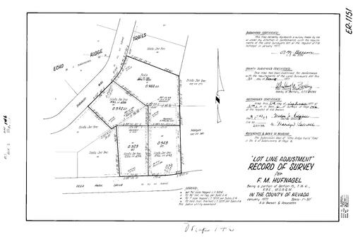 Click to see Record of Survey Book 6, pg. 146 (1977) of Nevada County Recorders Survey Maps Book 6