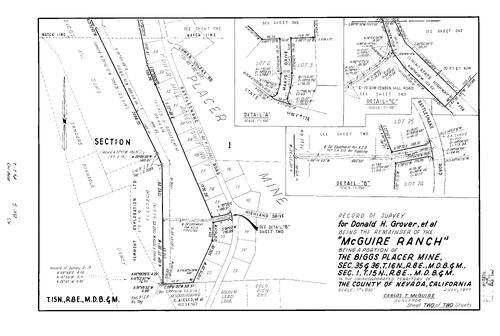 Click to see Record of Survey Book 6, pg. 149 (1977) of Nevada County Recorders Survey Maps Book 6