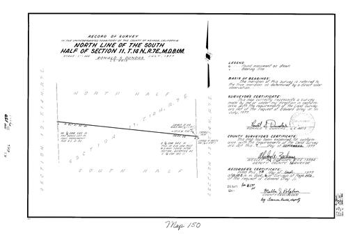 Click to see Record of Survey Book 6, pg. 150 (1977) of Nevada County Recorders Survey Maps Book 6
