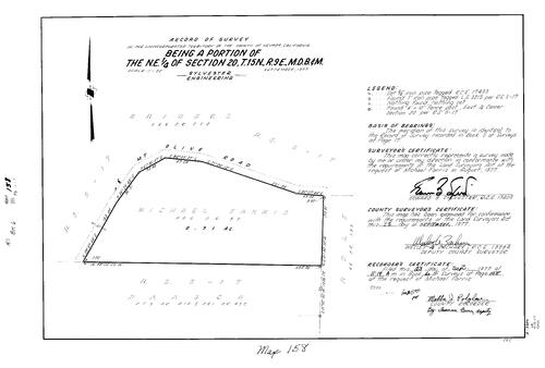 Click to see Record of Survey Book 6, pg. 158 (1977) of Nevada County Recorders Survey Maps Book 6