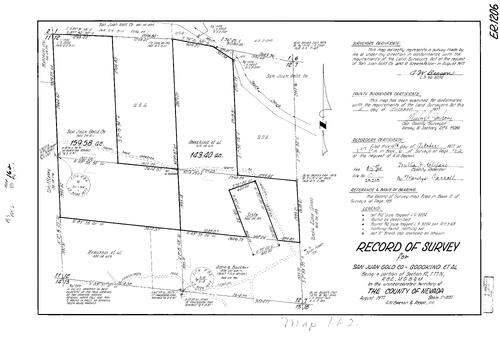 Click to see Record of Survey Book 6, pg. 162 (1977) of Nevada County Recorders Survey Maps Book 6