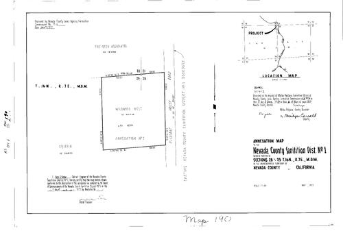 Click to see Record of Survey Book 6, pg. 190 (1977) of Nevada County Recorders Survey Maps Book 6