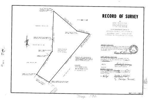 Click to see Record of Survey Book 6, pg. 196 (1977) of Nevada County Recorders Survey Maps Book 6