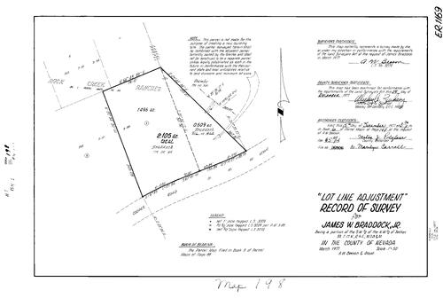 Click to see Record of Survey Book 6, pg. 198 (1977) of Nevada County Recorders Survey Maps Book 6