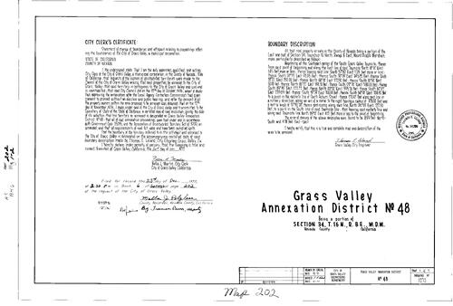 Click to see Record of Survey Book 6, pg. 202 (1977) of Nevada County Recorders Survey Maps Book 6