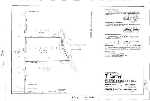 Click to see Record of Survey Book 6, pg. 206 (1978) of Nevada County Recorders Survey Maps Book 6