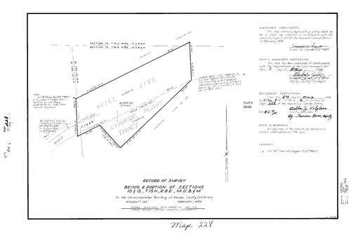 Click to see Record of Survey Book 6, pg. 228 (1978) of Nevada County Recorders Survey Maps Book 6