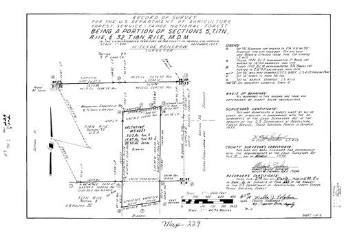 Click to see Record of Survey Book 6, pg. 229 (1978) of Nevada County Recorders Survey Maps Book 6