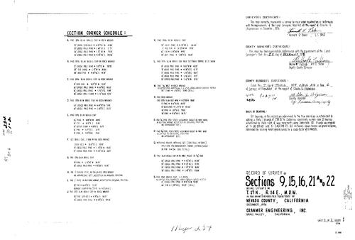 Click to see Record of Survey Book 6, pg. 234 (1978) of Nevada County Recorders Survey Maps Book 6