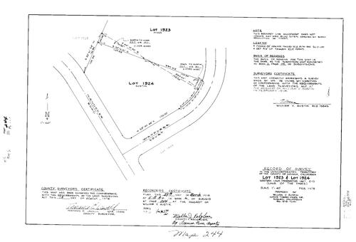 Click to see Record of Survey Book 6, pg. 244 (1978) of Nevada County Recorders Survey Maps Book 6
